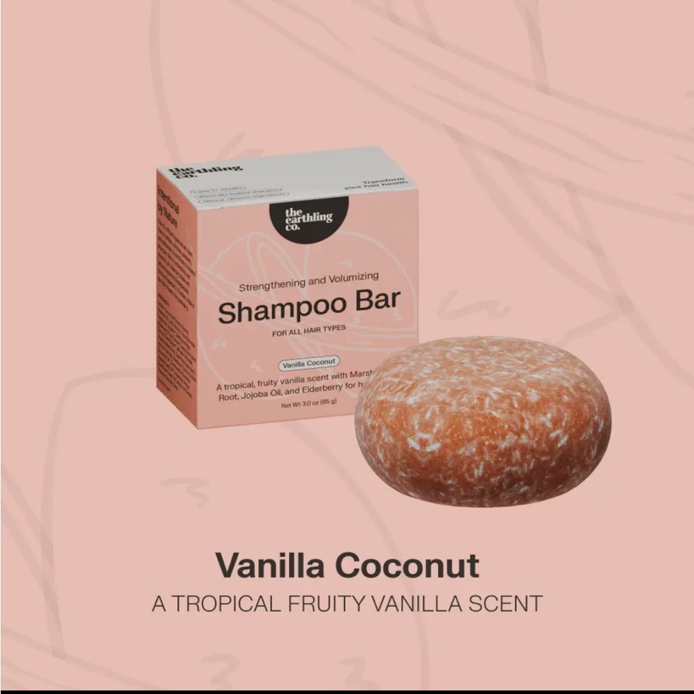 The Earthling Co. Vanilla Coconut Shampoo Bar